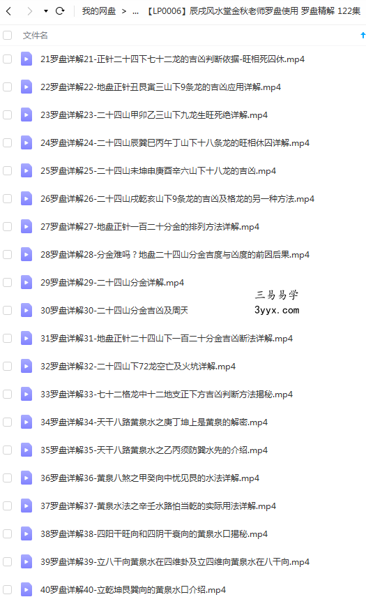 辰戌风水堂金秋老师罗盘使用 罗盘精解 122集 资料图片