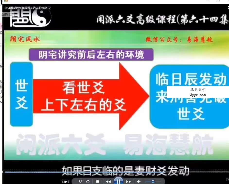 闲派六爻基础课加高级课160集 资料图片