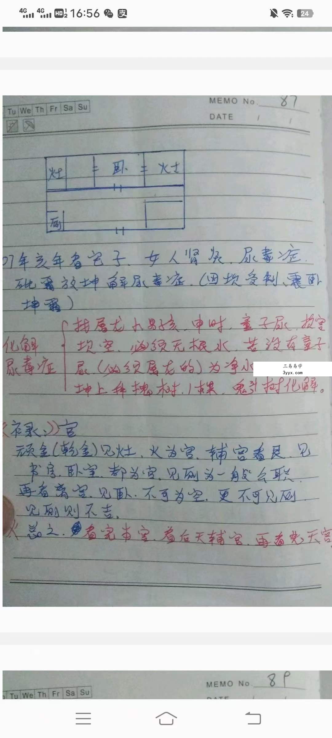 杨师秘传阳宅步骤 批注笔记109页 资料图片