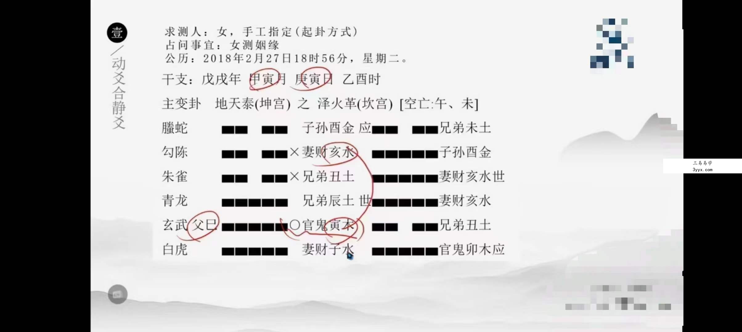 孔明老师《六爻内部班理象高级课》16集 资料图片