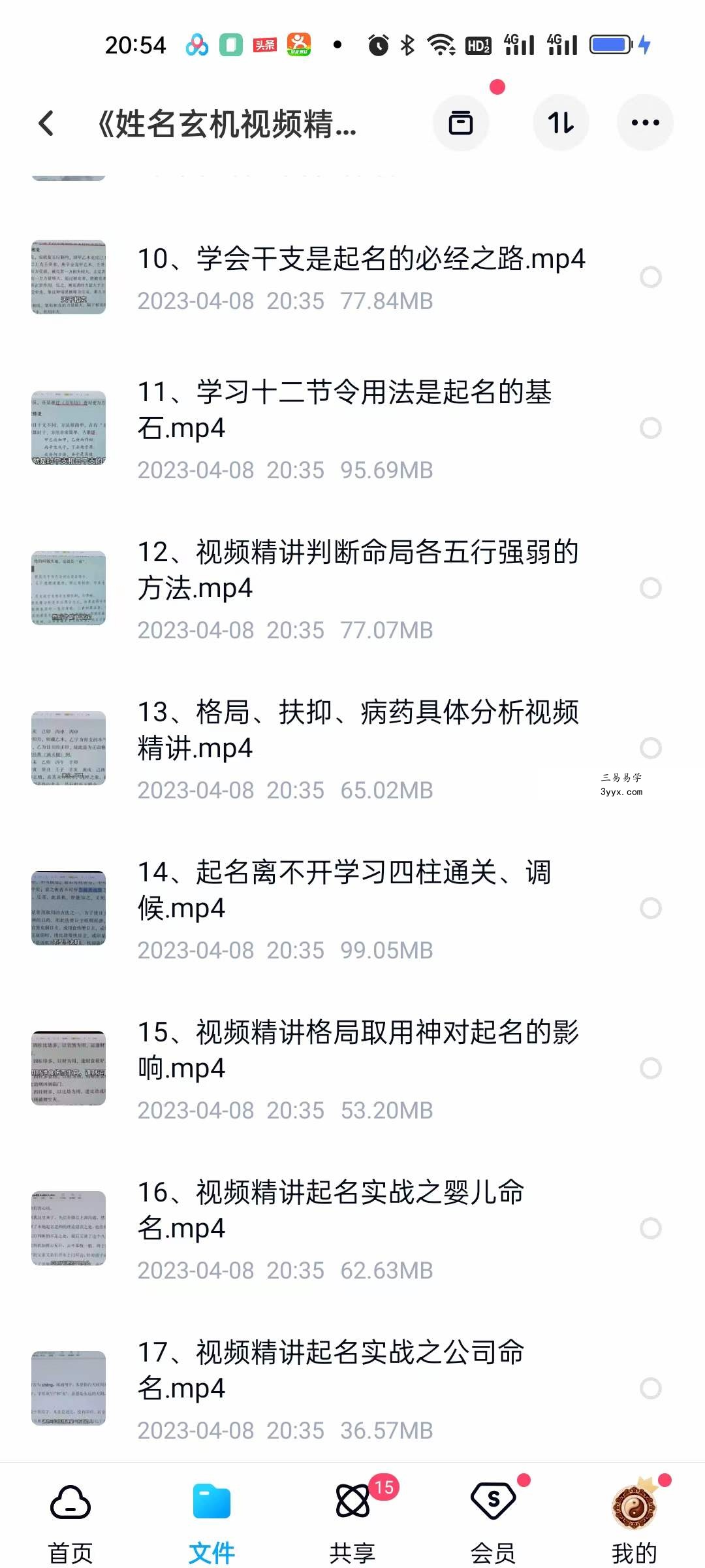 《姓名玄机视频精讲》17集 资料图片