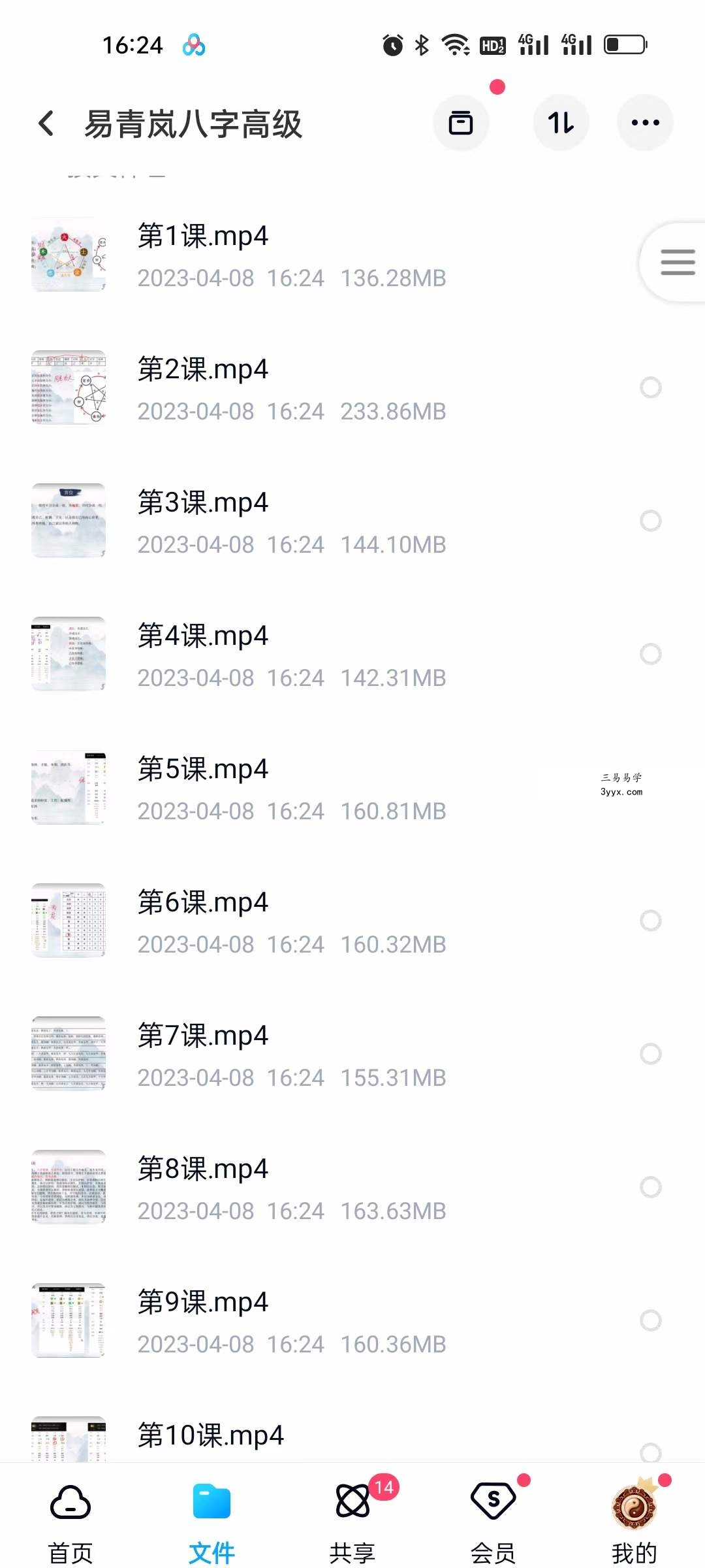 易青岚 八字初阶+高阶(视频+资料) 资料图片