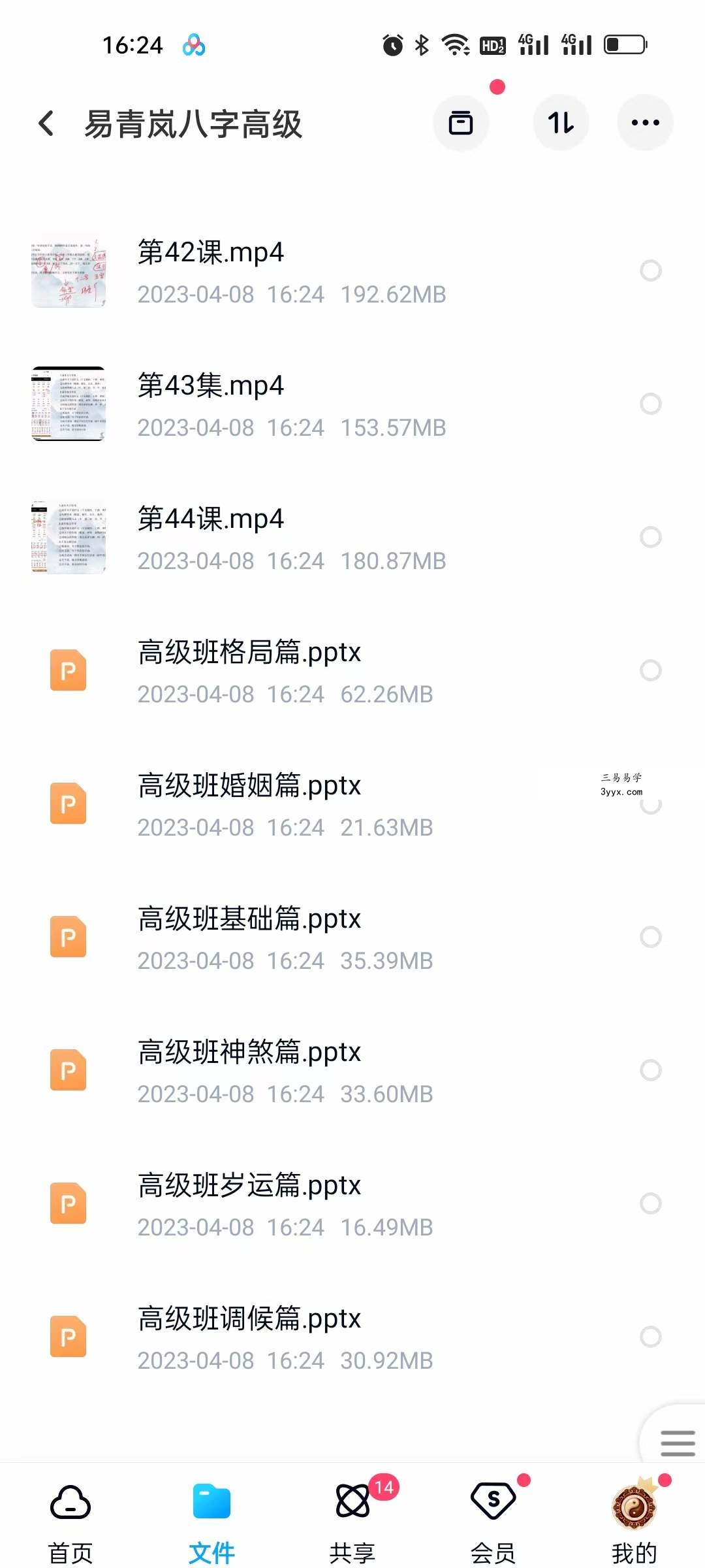 易青岚 八字初阶+高阶(视频+资料) 资料图片