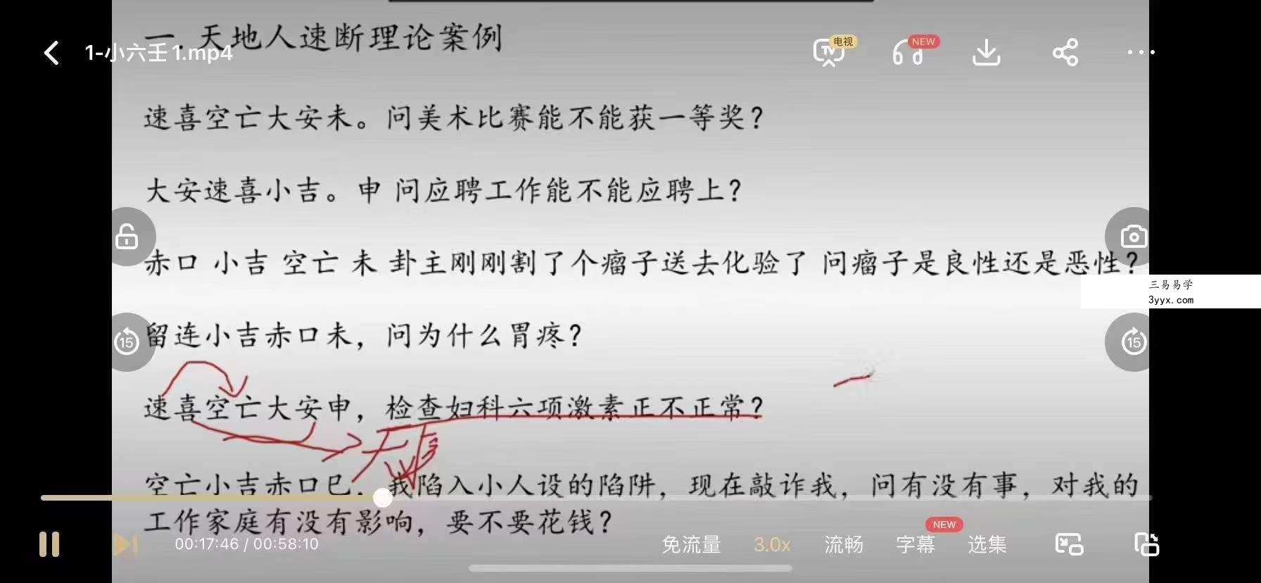 君谦小六壬弟子班课程视频14集 资料图片