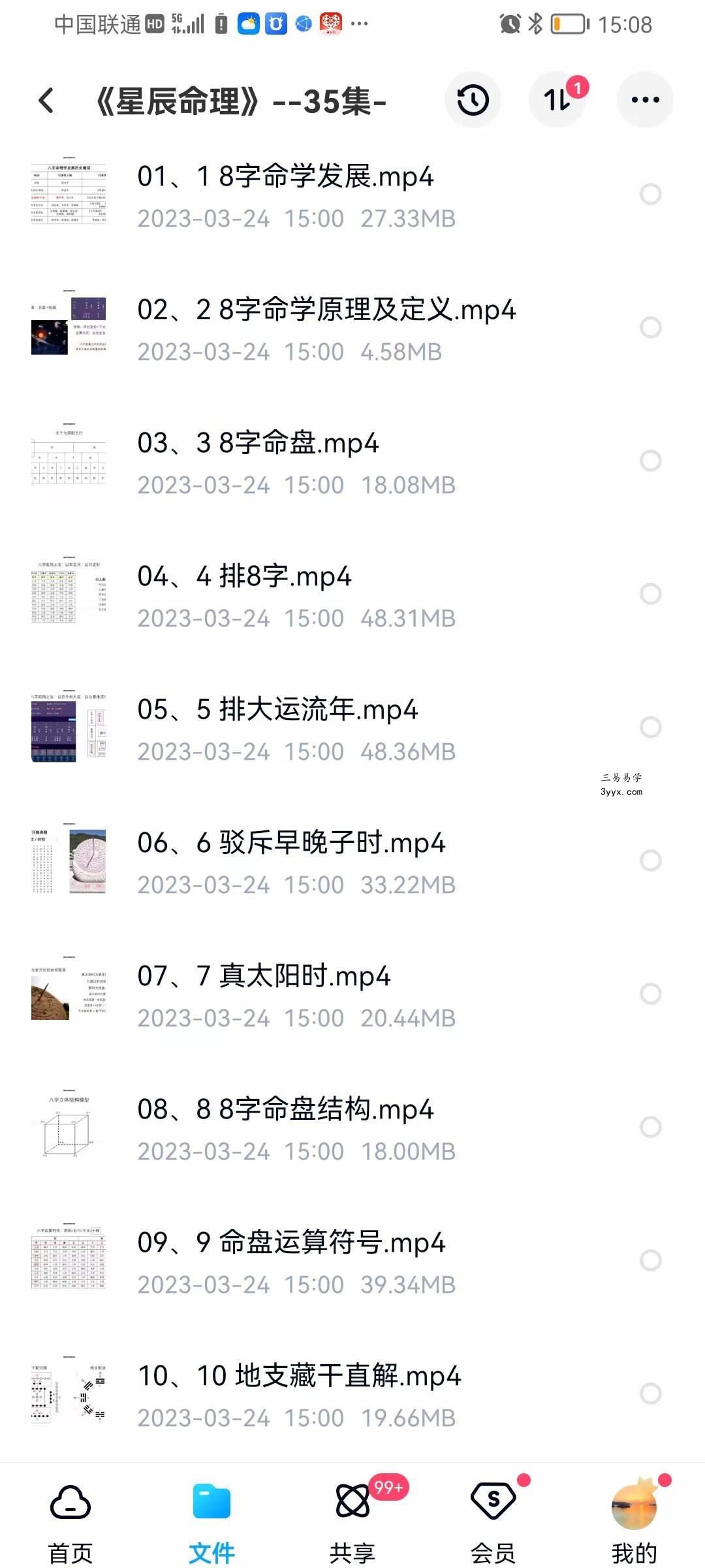 《星辰命理》课程视频35集 资料图片