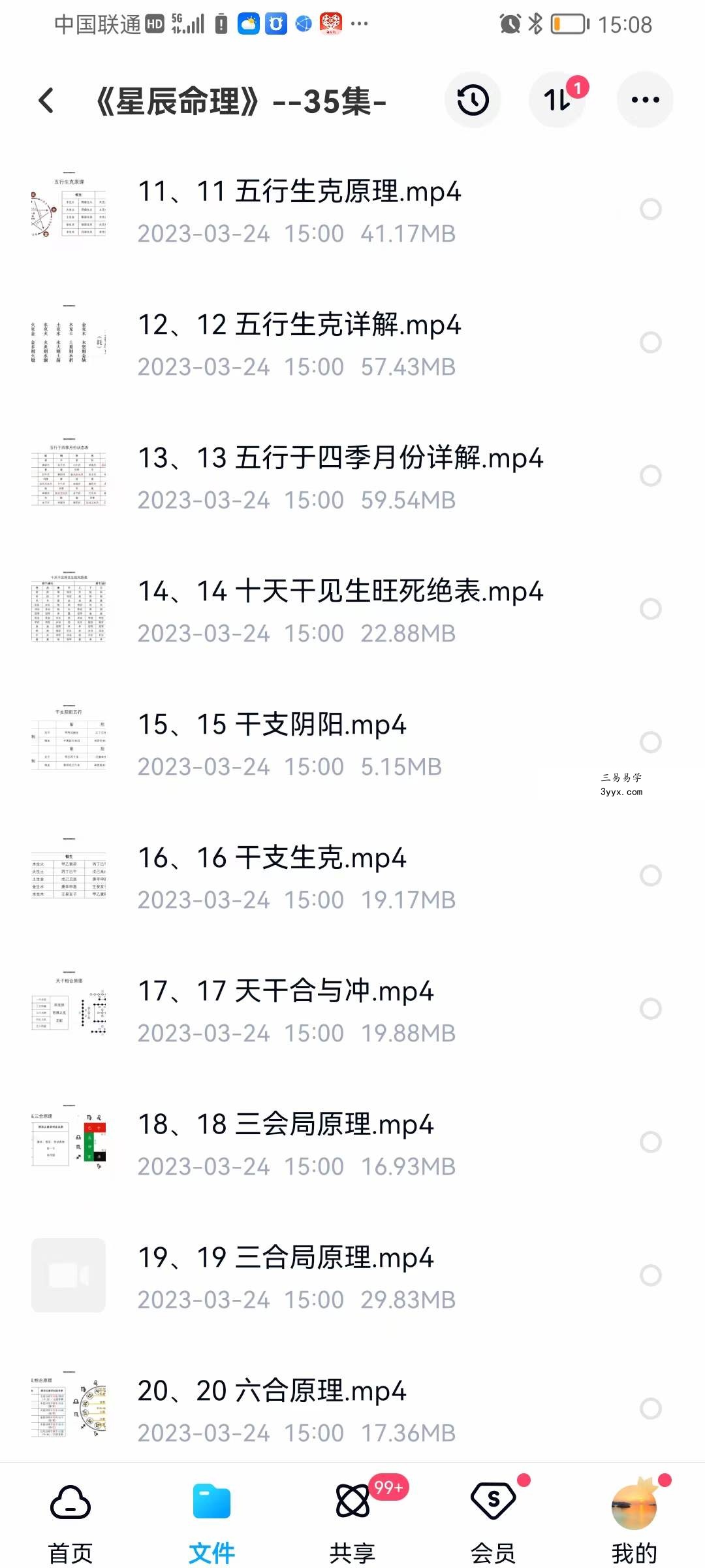 《星辰命理》课程视频35集 资料图片