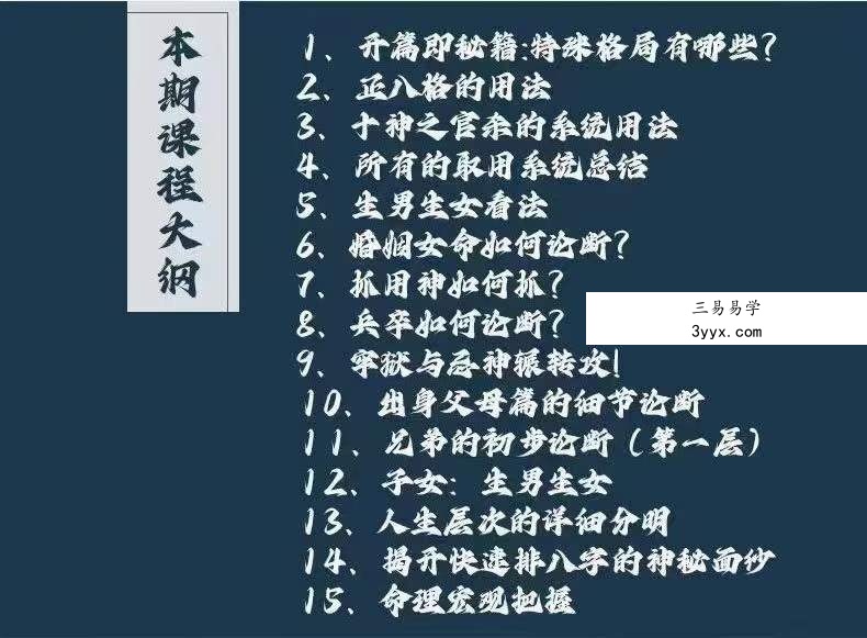 金‮门镖‬老人参体系 民间盲派八字课程48集 资料图片