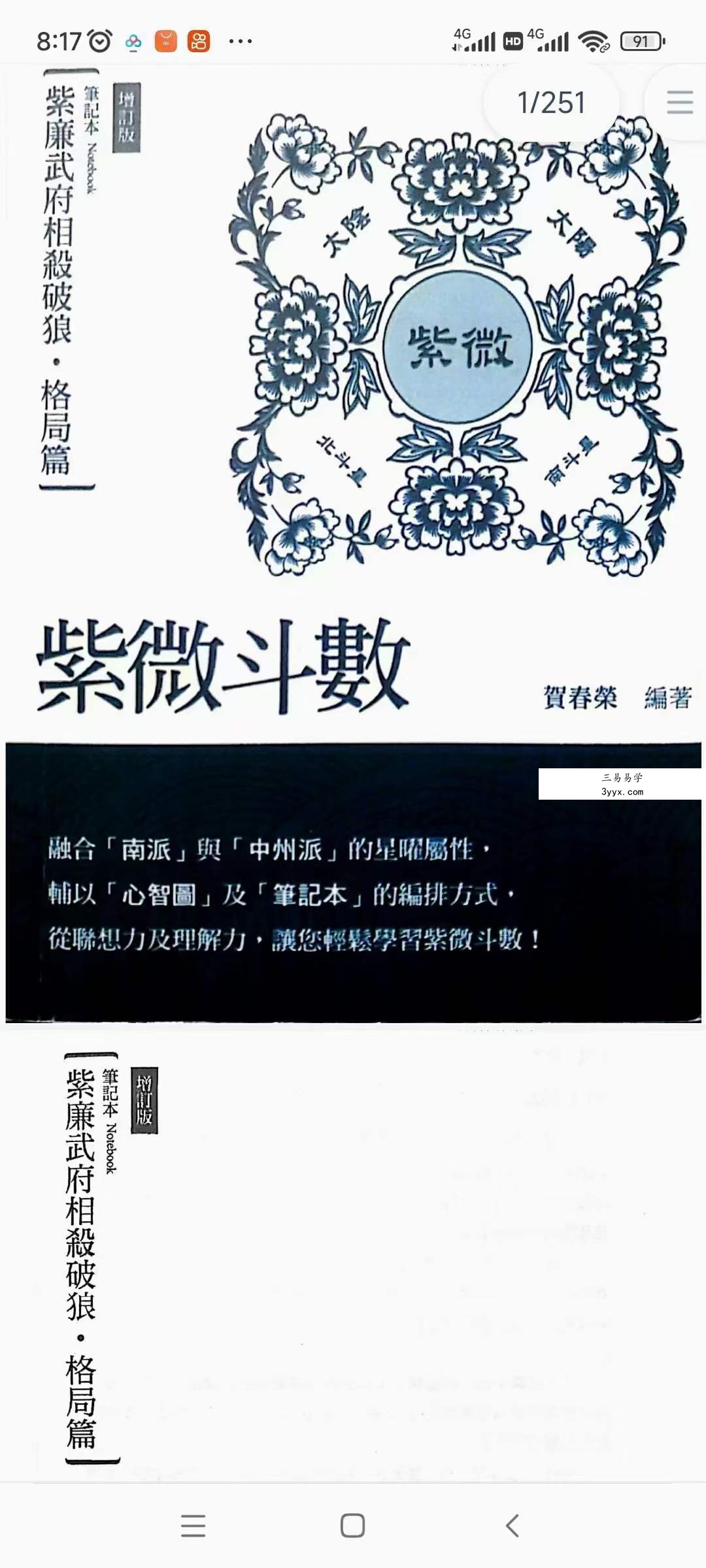 贺春荣 紫薇斗数笔记6本 资料图片