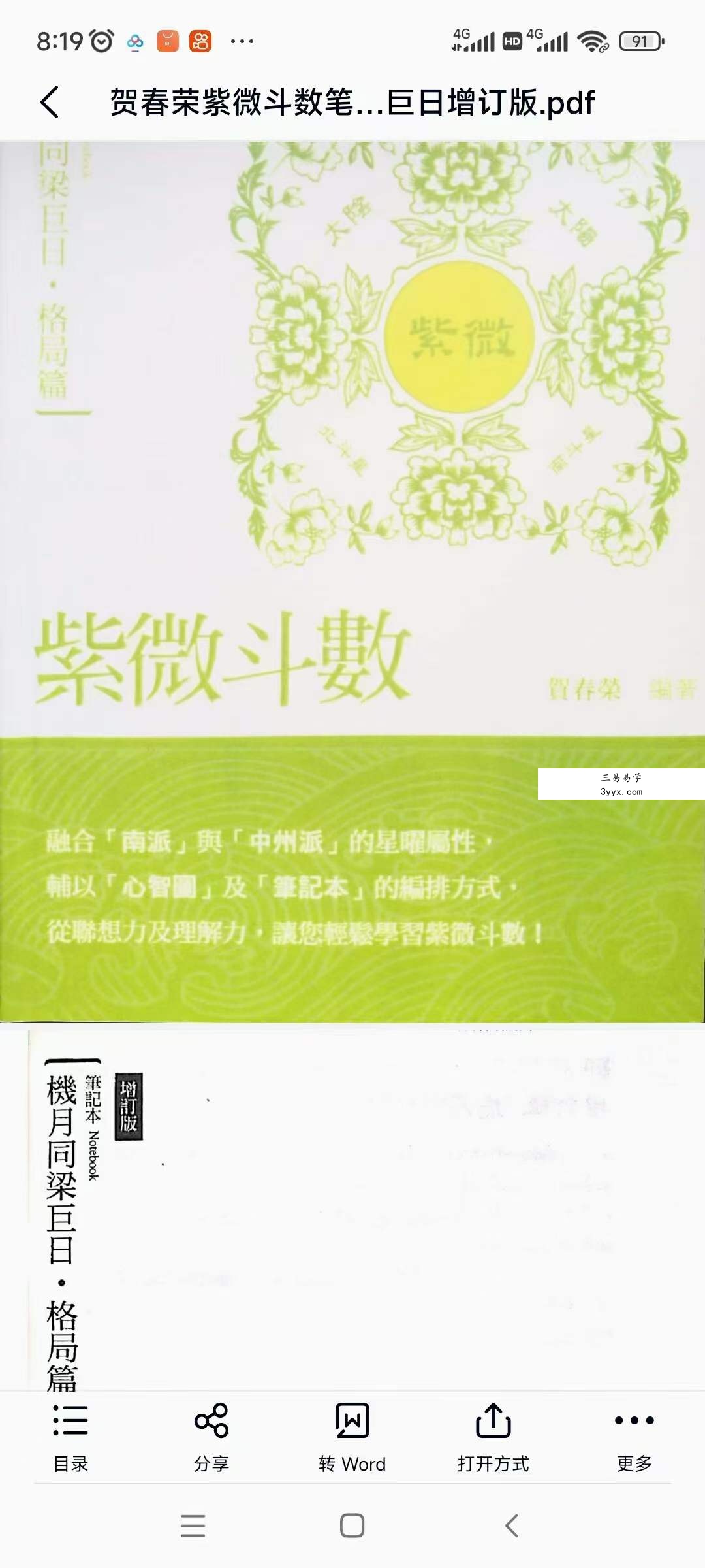 贺春荣 紫薇斗数笔记6本 资料图片
