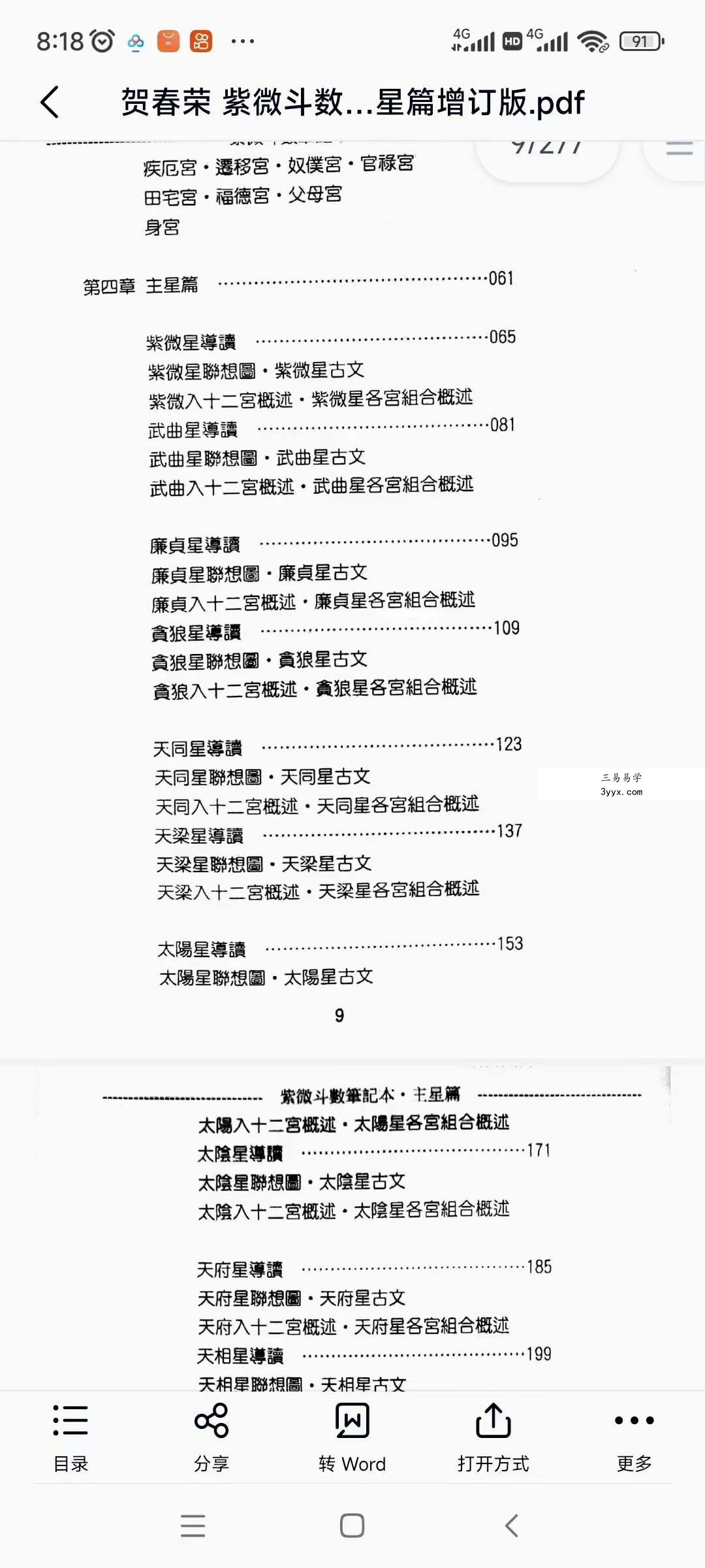 贺春荣 紫薇斗数笔记6本 资料图片