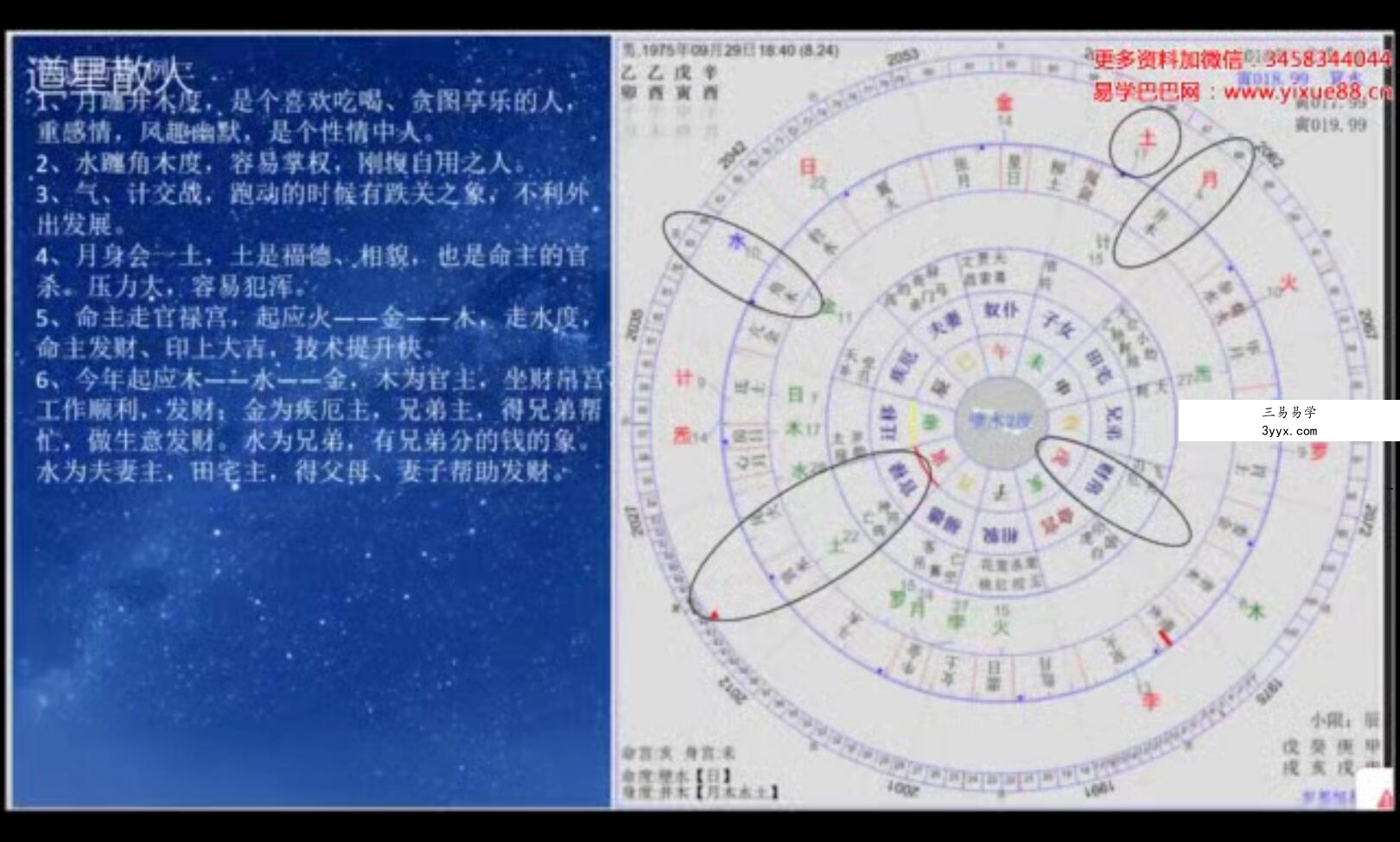 道星散人 果老星宗《天星造命改运学》改运学课程视频80集 资料图片