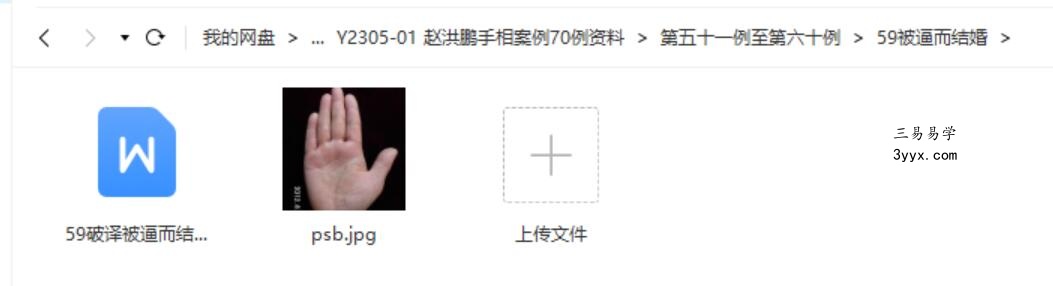 赵洪鹏手相案例70例资料 资料图片
