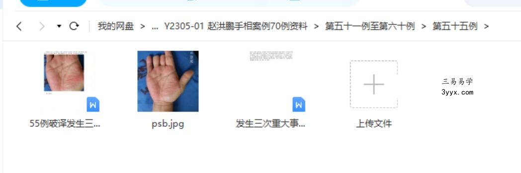 赵洪鹏手相案例70例资料 资料图片