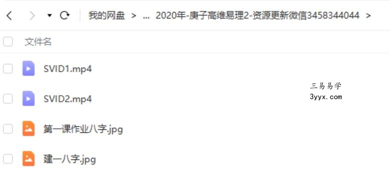 2020年 杨清娟 庚子高维易理班六天视频 夸克网盘下载 资料图片