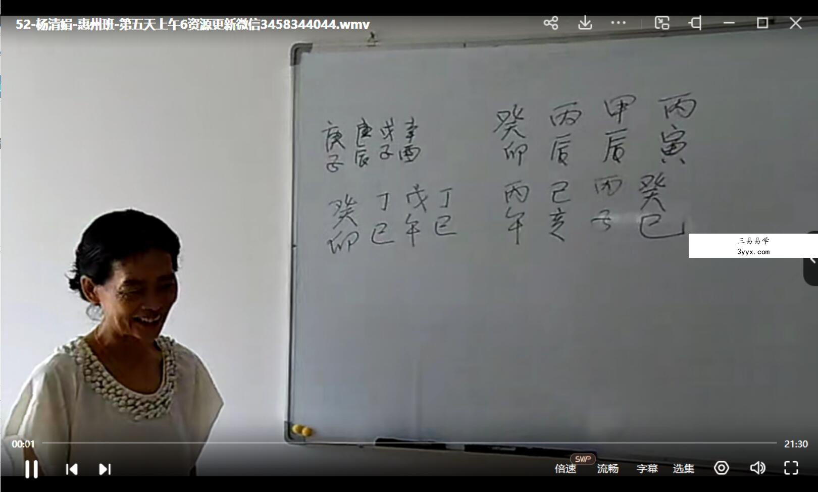 杨清娟惠州班6天-63集 资料图片