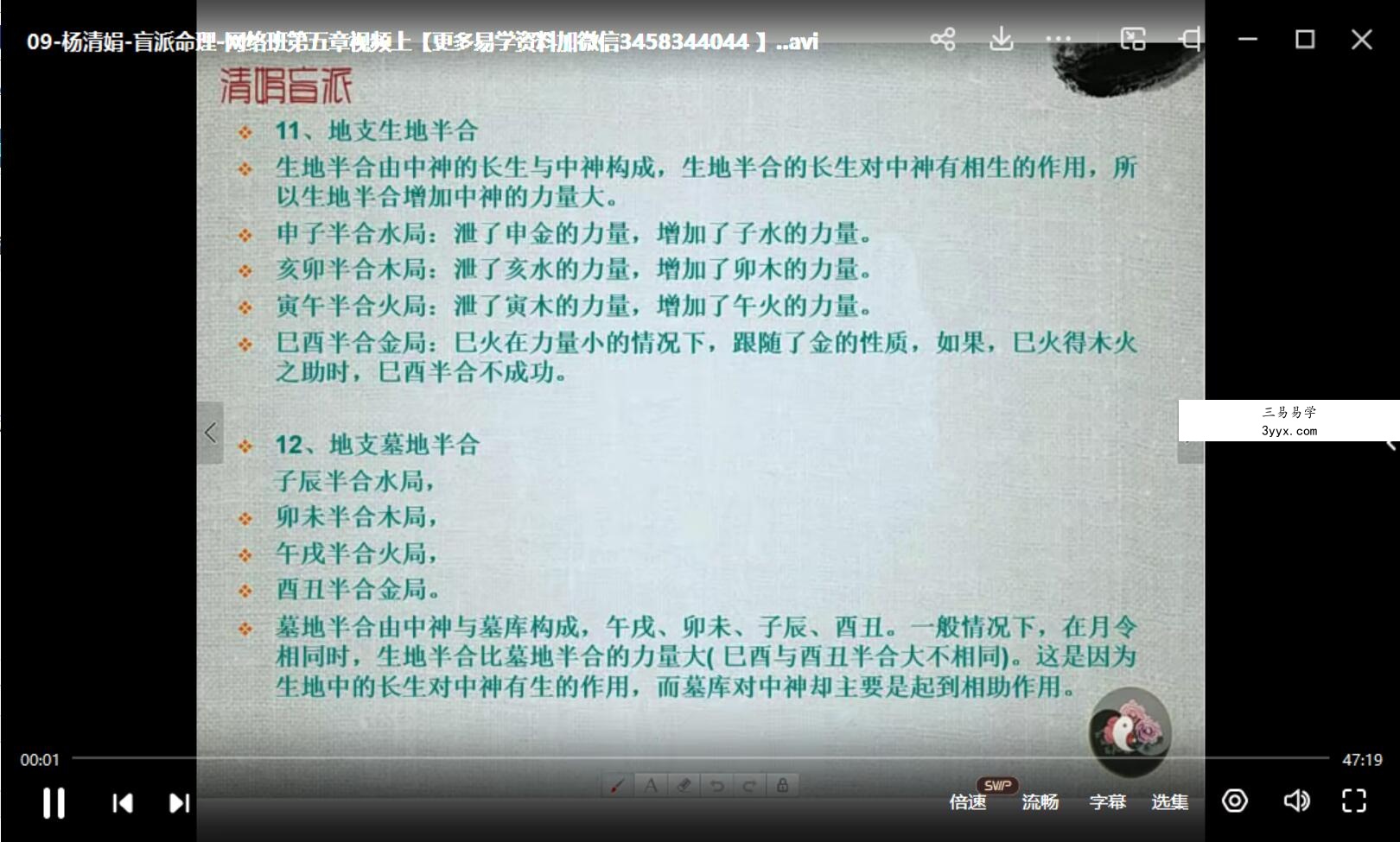 【2017年4月】杨清娟网络班-36集 资料图片