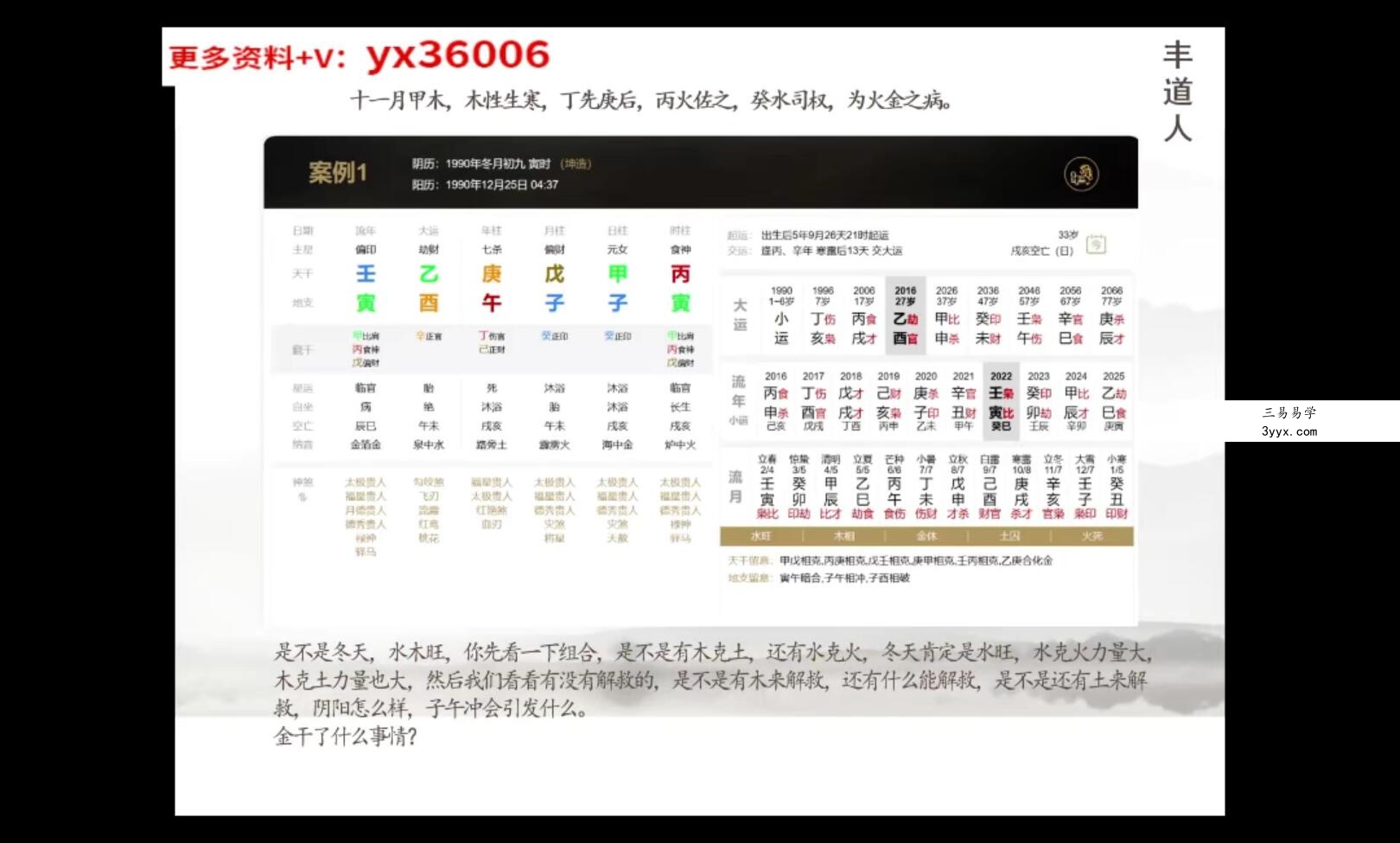 2022冬郝金阳命理传承课程视频15集 资料图片