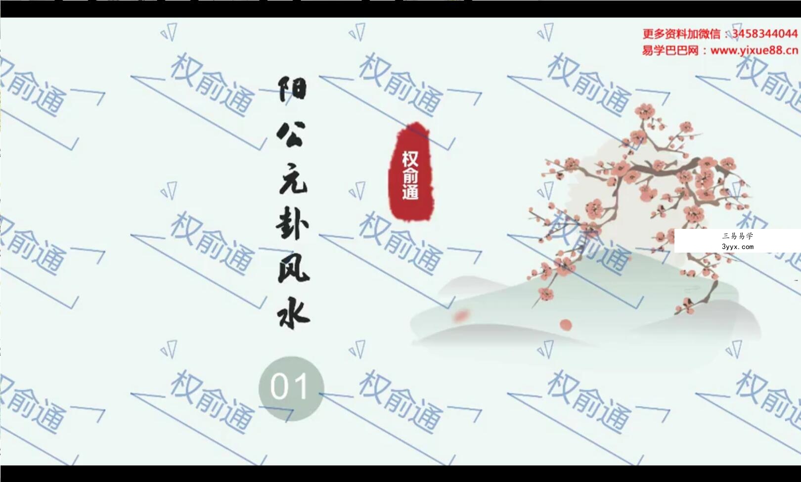 权俞通杨公元卦风水 27集 资料图片