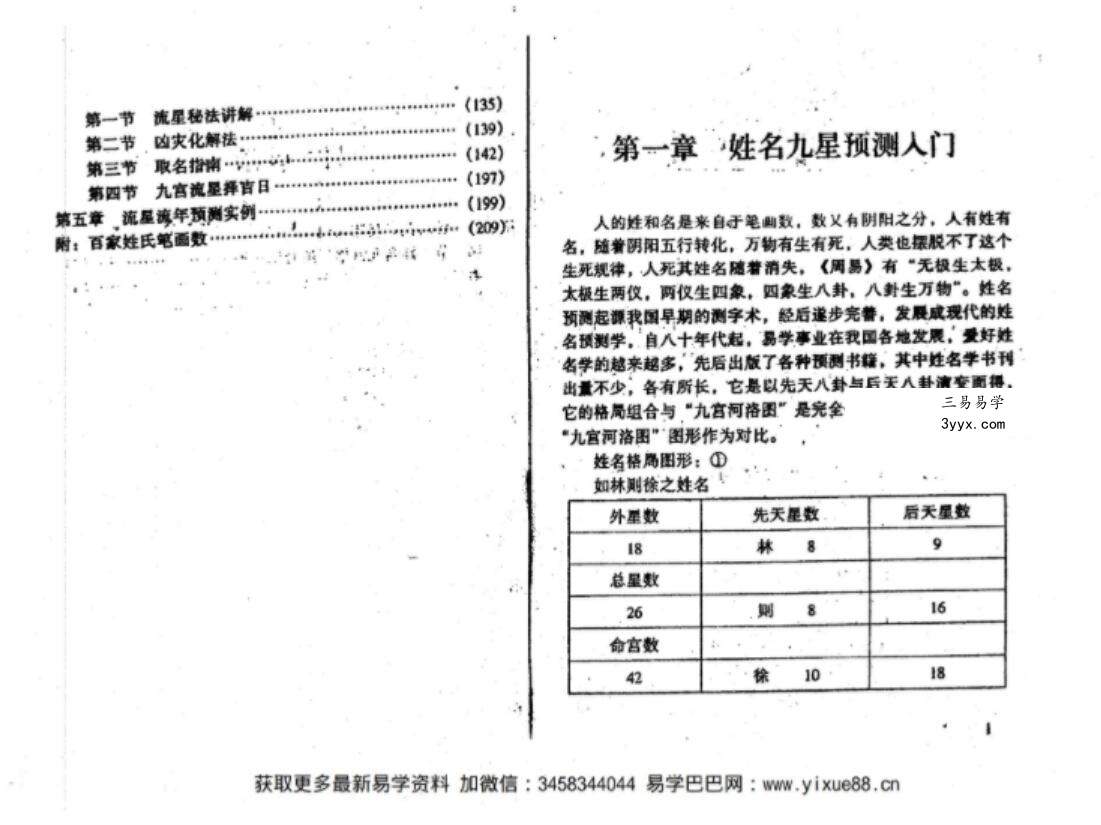 余作柏《姓名九宫流星预测学》247页 象数姓名学之最 资料图片