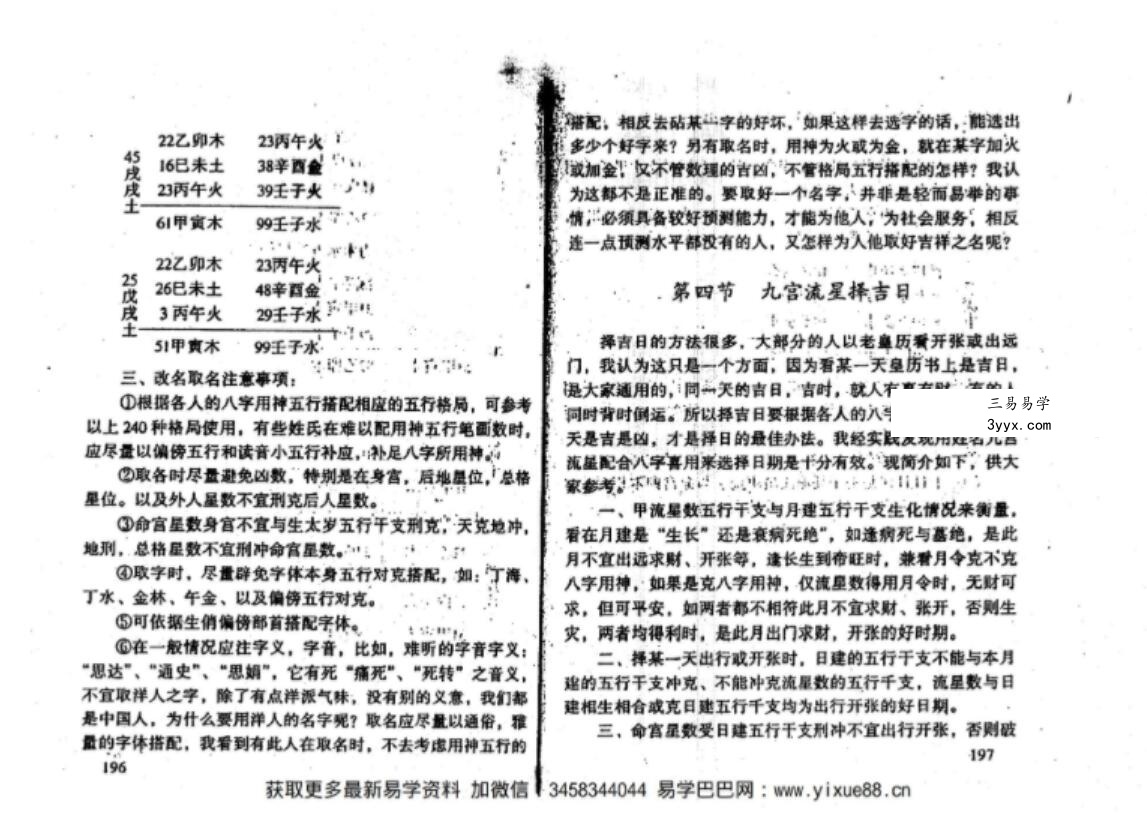 余作柏《姓名九宫流星预测学》247页 象数姓名学之最 资料图片
