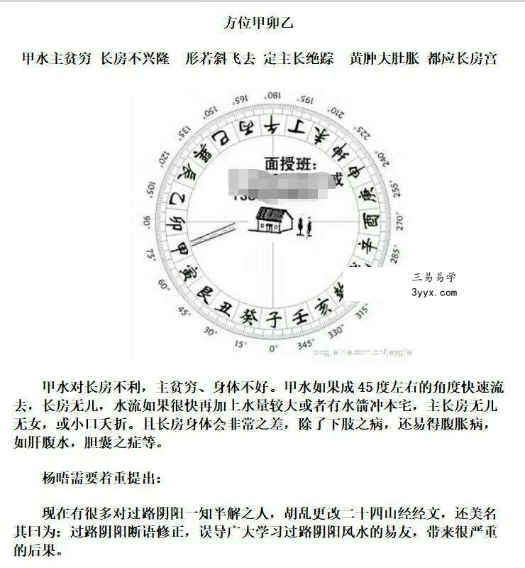 杨晤大金锁玉关风水秘笈168页高清 资料图片