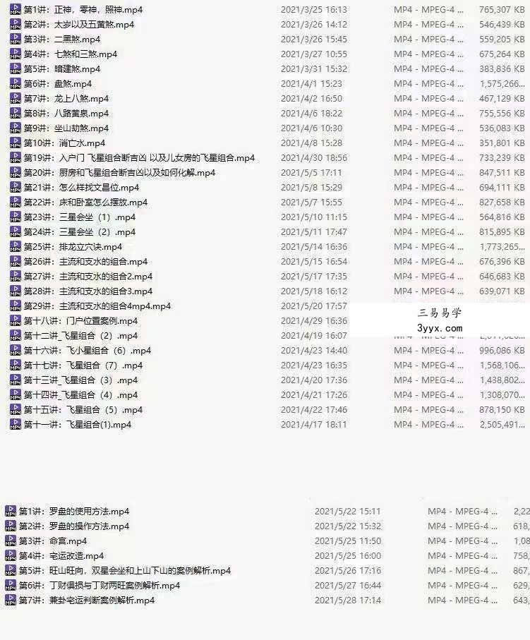 禾丰老师《玄空风水初中高》61集 夸克网盘下载 资料图片
