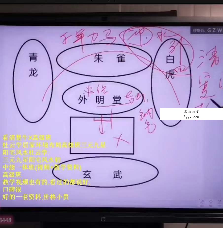军师府杜云学《三元九星居家环境布局高级》视频9集 移动网盘下载 资料图片