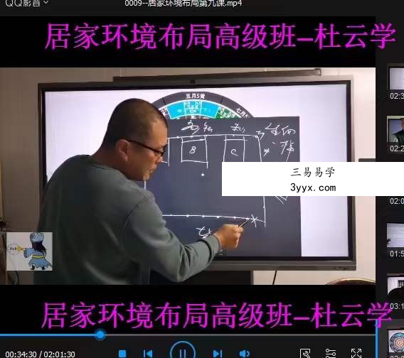 军师府杜云学《三元九星居家环境布局高级》视频9集 移动网盘下载 资料图片