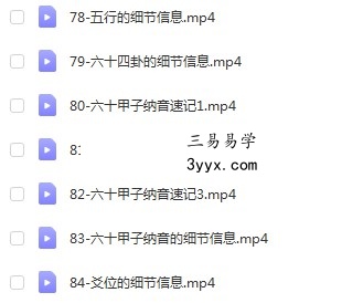 朱辰彬古筮六爻真传视频84集 资料图片