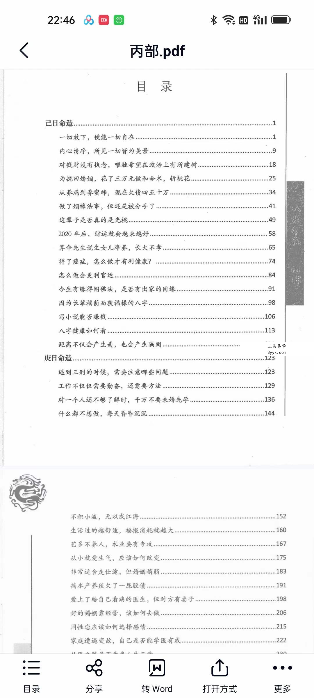 李双林《双林命稿》甲乙丙丁部四册 1590页 资料图片
