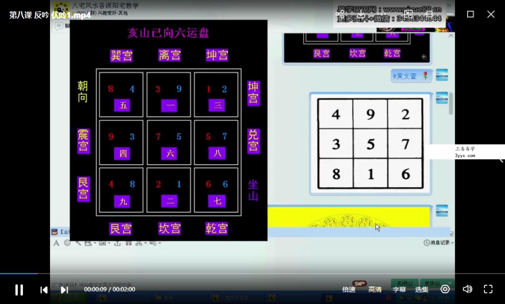 小易老师玄空飞星风水38集视频+2个课件 资料图片