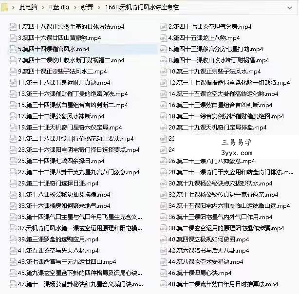 张一勺《天机奇门风水》48集 资料图片