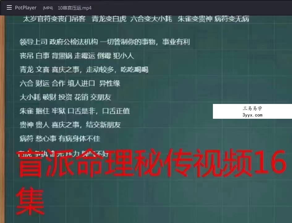 净安堂《秘传盲派八字》视频16集 资料图片