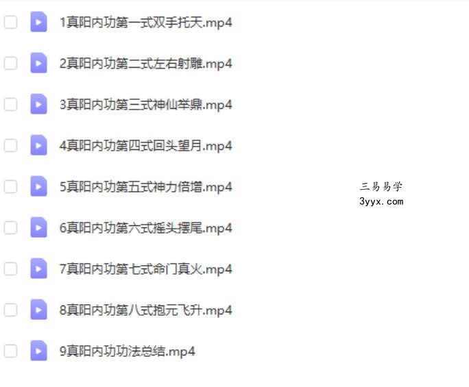 陆天《武当长生门真阳秘功》视频9集 房事修炼功法 百度云 资料图片