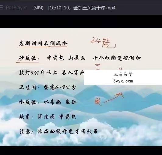 周思辰-周心羽-《金锁玉关、居家风水看吉凶》视频10集 资料图片