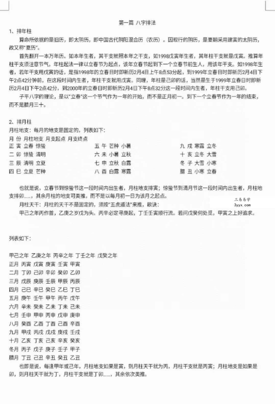 阿财八字命理文集404页+阿财玄命三卷电子书545页 资料图片