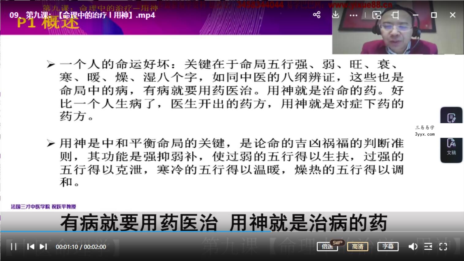 祝跃平中医命理学 课程视频24集！ 资料图片
