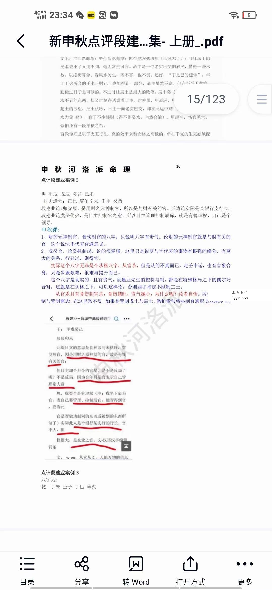 河洛派命理狂人之申秋点评段建业李涵辰王庆阿财惭愧学人杨清娟蔡昔琼等多位著名大师八字命理案例集 上册 资料图片