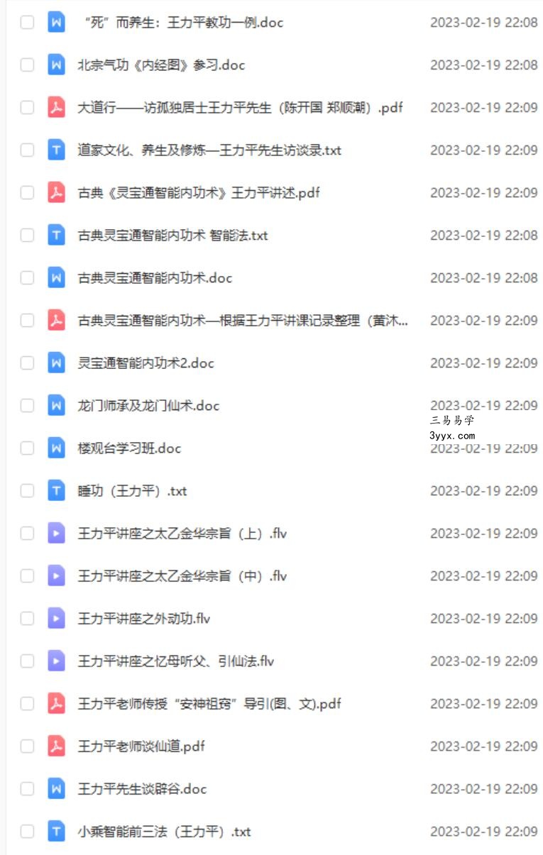 灵宝通智能内功术(王力平) 资料图片