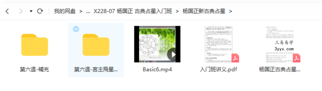 杨国正 古典占星入门班 资料图片