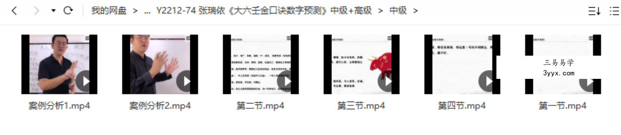 张瑞依《大六壬金口诀数字预测》中级+高级 资料图片