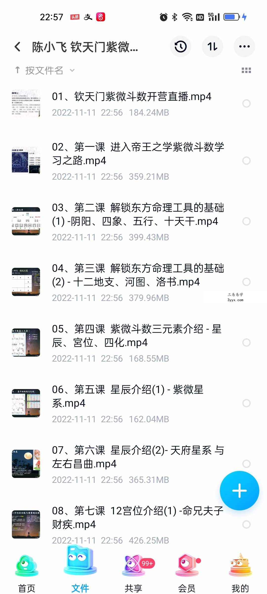 陈小飞 钦天门紫微斗数 基础班29集 资料图片