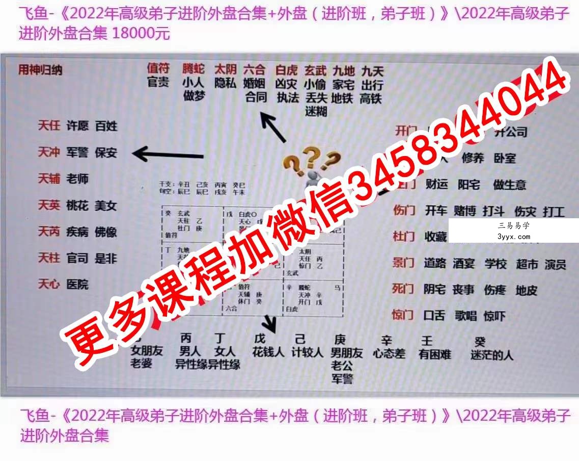 飞鱼《2022年高级弟子进阶外盘合集+外盘（进阶班，弟子班）》 百度网盘下载 资料图片