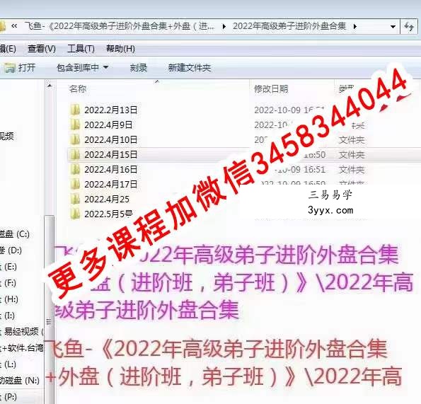 飞鱼《2022年高级弟子进阶外盘合集+外盘（进阶班，弟子班）》 百度网盘下载 资料图片