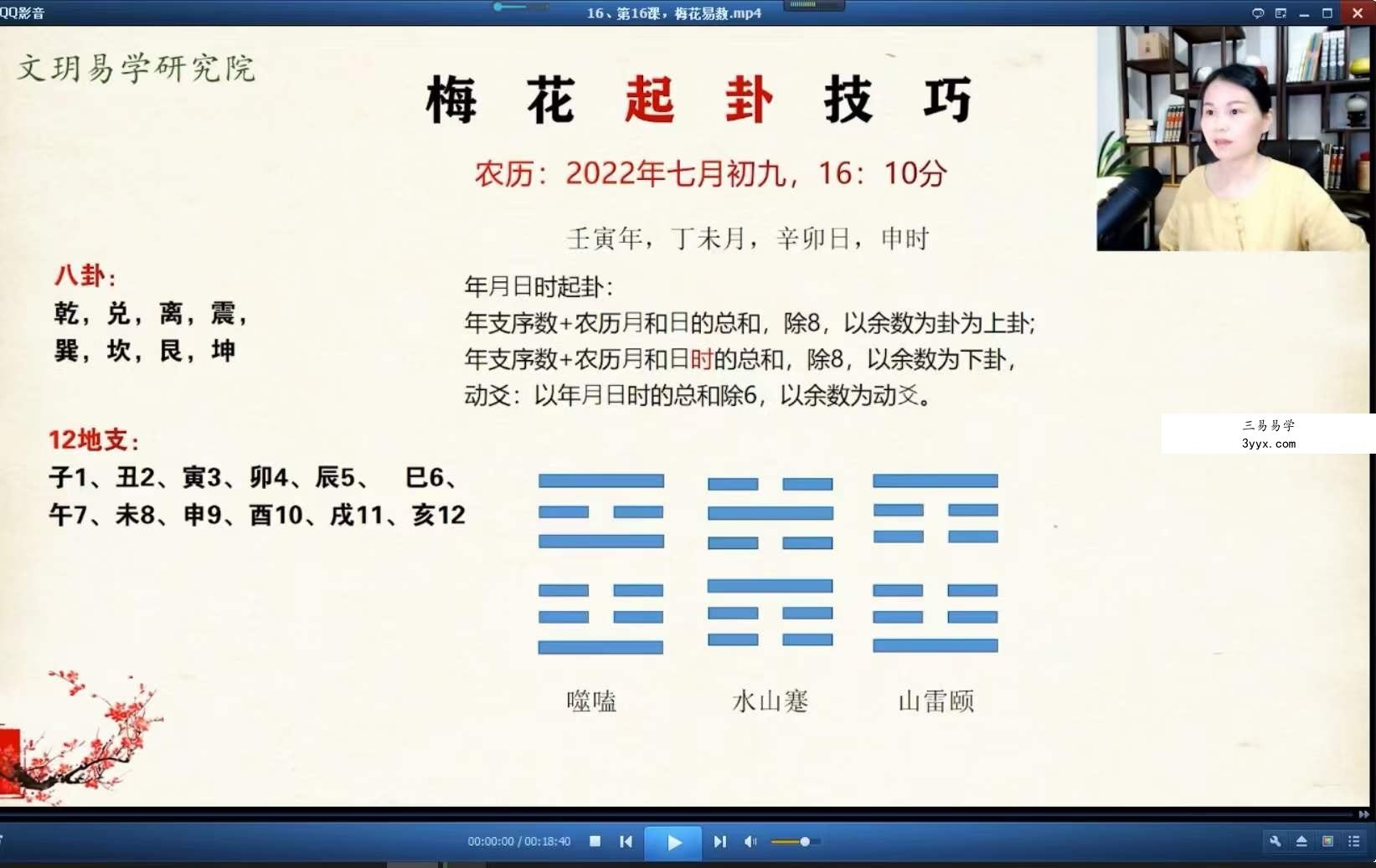文玥梅花易数系统班 20集 百度网盘下载 资料图片