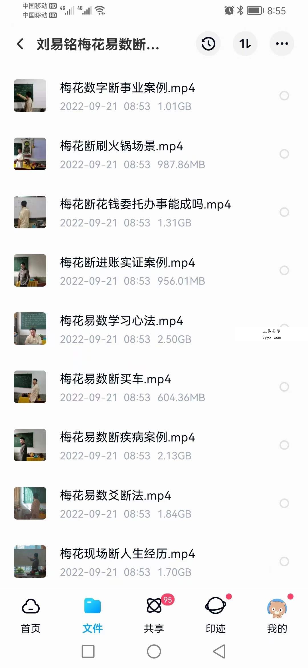 刘易铭梅花易数断卦案例 36集 百度网盘下载 资料图片