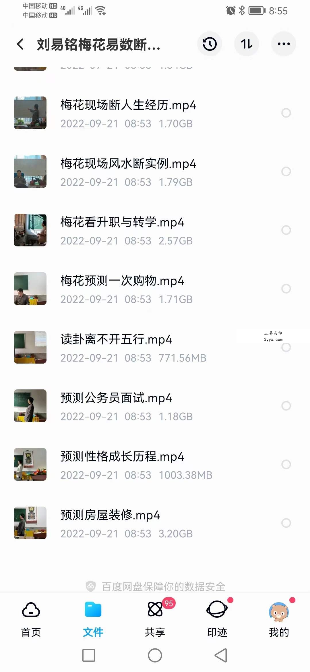 刘易铭梅花易数断卦案例 36集 百度网盘下载 资料图片