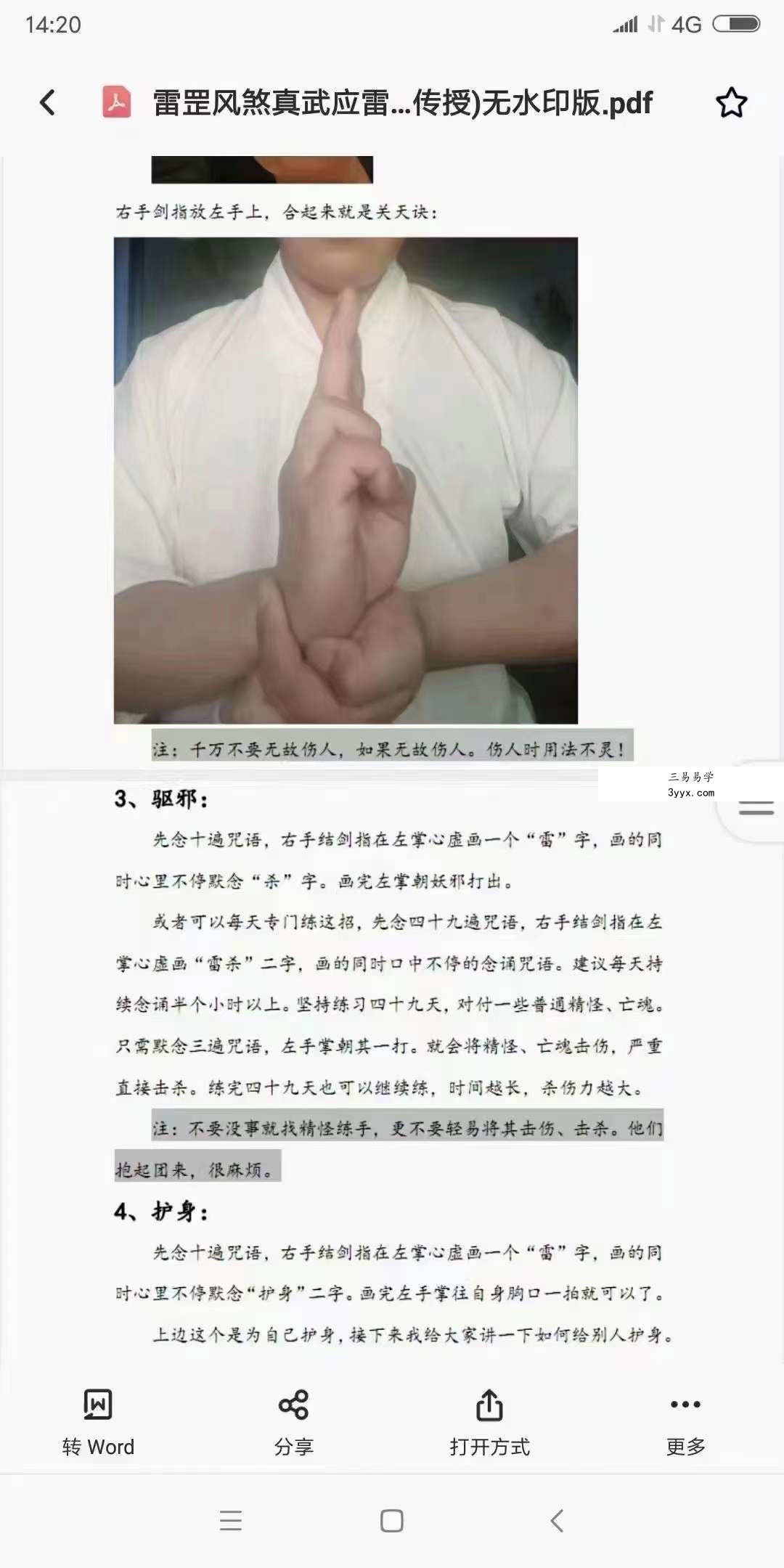 韩震 雷罡风煞真武应雷法 百度网盘下载 资料图片