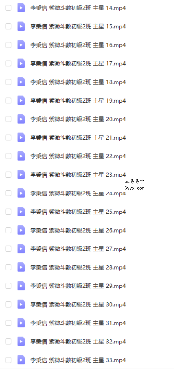 李秉信紫微斗數敏感組合及特殊格局+小星+主星进阶视频 移动网盘下载 资料图片