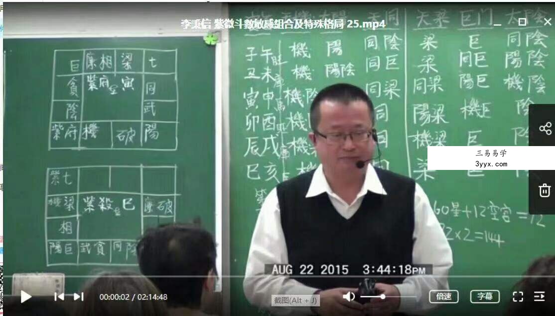 李秉信紫微斗數敏感組合及特殊格局+小星+主星进阶视频 移动网盘下载 资料图片